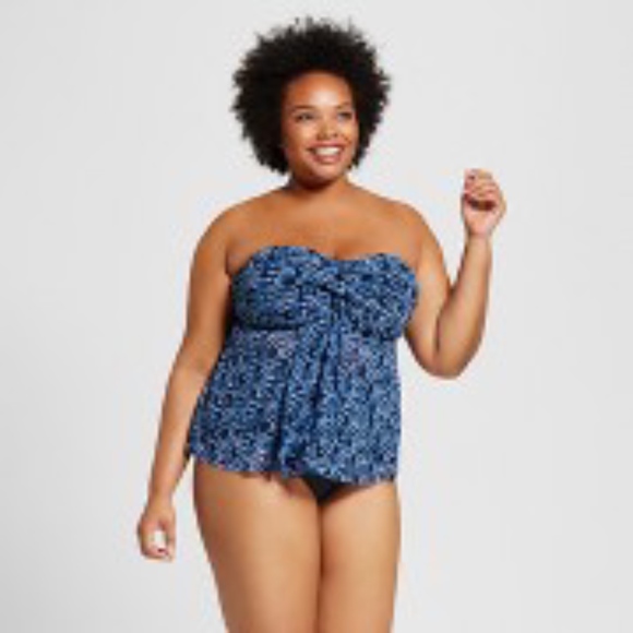 mesh flyaway tankini top